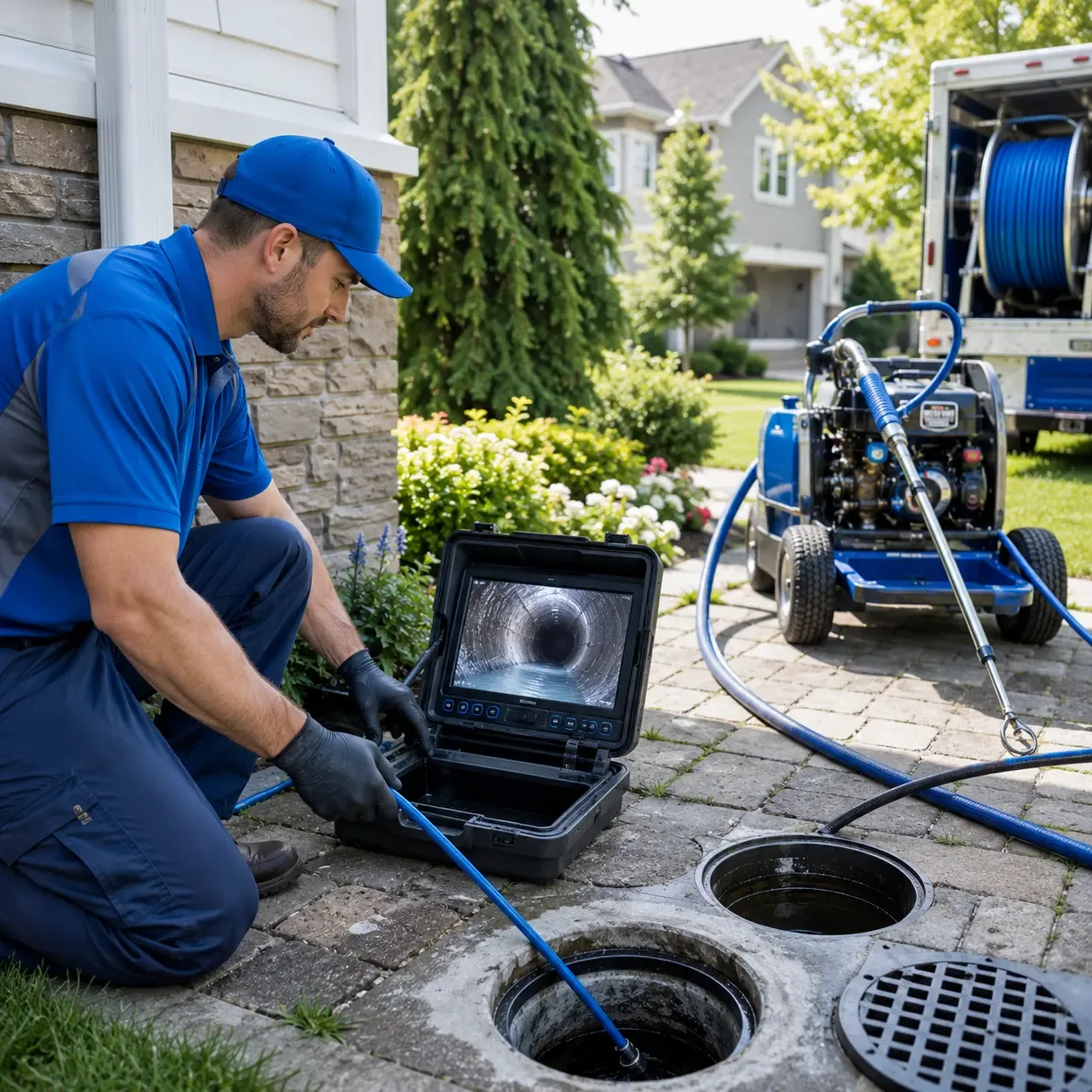 Outdoor drain cleaning professionals serving Redwater, TX